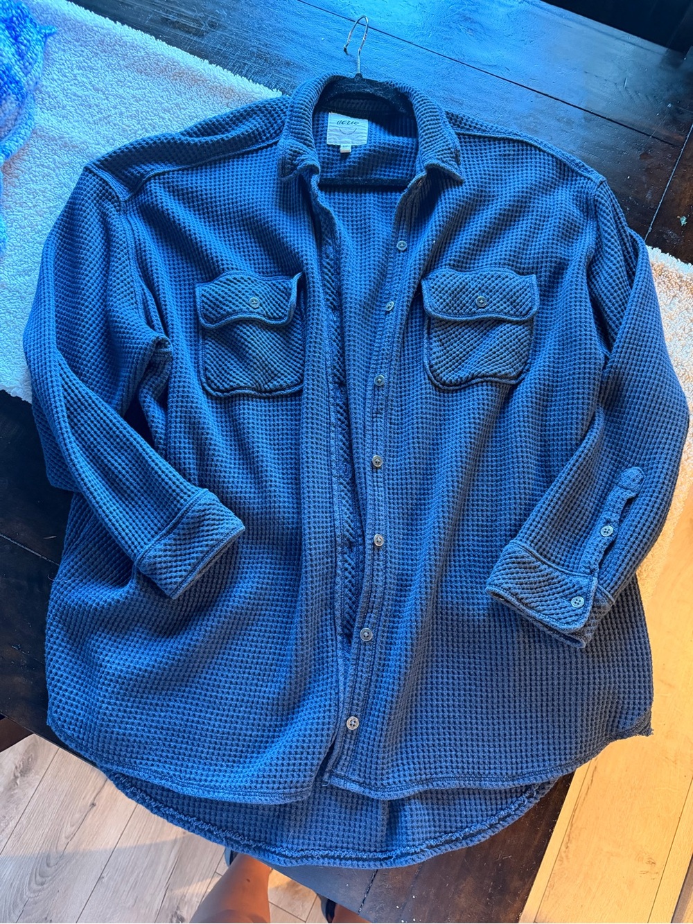Aerie oversized waffle shirt